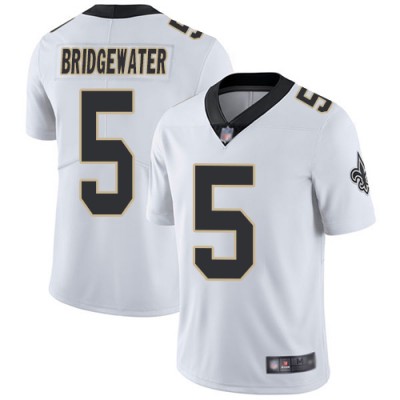 Nike New Orleans Saints #5 Teddy Bridgewater White Men's Stitched NFL Vapor Untouchable Limited Jersey Men's